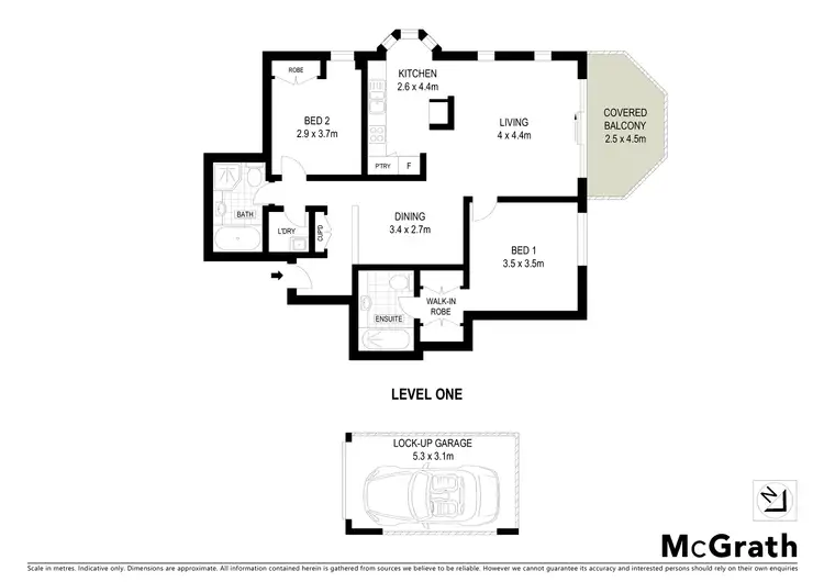 Floorplan of Homely apartment listing, 30/1 Russell Street, Wollstonecraft NSW 2065