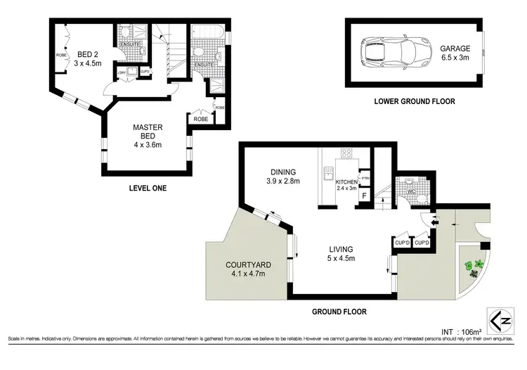 Floorplan of Homely townhouse listing, 1/76A Balmain Road, Leichhardt NSW 2040