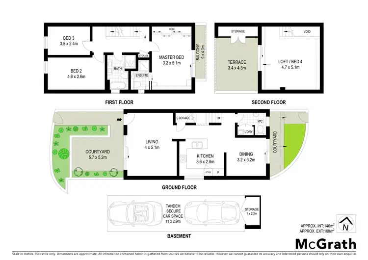 Floorplan of Homely townhouse listing, 9/1 Allister Street, Cremorne NSW 2090
