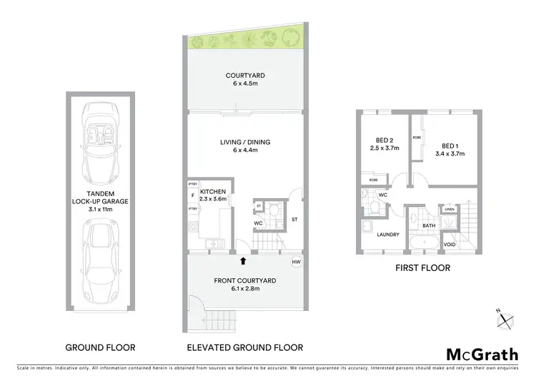 Floorplan of Homely townhouse listing, 33/1 Koorooma Place, Sylvania NSW 2224