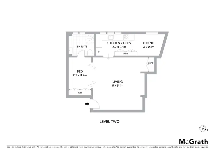 Floorplan of Homely apartment listing, 12/50 Bayswater Road, Potts Point NSW 2011