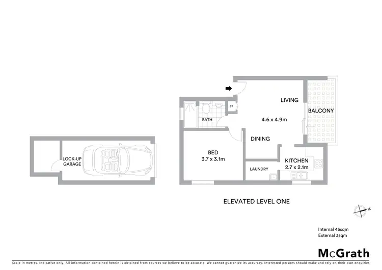 Floorplan of Homely apartment listing, 14/33 Meadow Crescent, Meadowbank NSW 2114