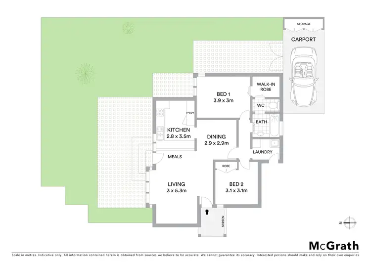 Floorplan of Homely unit listing, 1/2 Gwynne Street, Mount Waverley VIC 3149