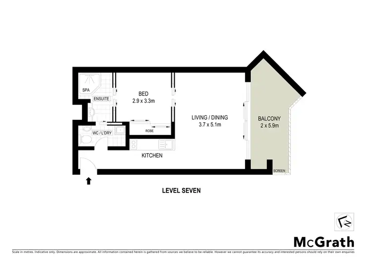 Floorplan of Homely apartment listing, 702/51 The Esplanade, Ettalong Beach NSW 2257