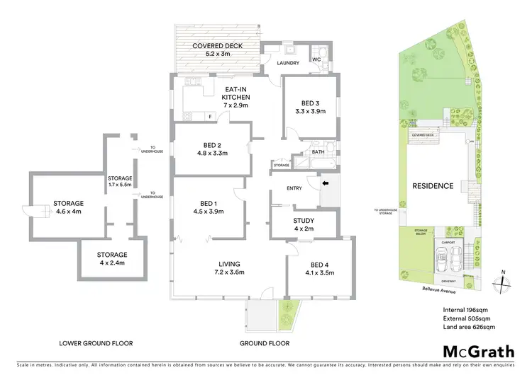 Floorplan of Homely house listing, 22 Bellevue Avenue, Greenwich NSW 2065