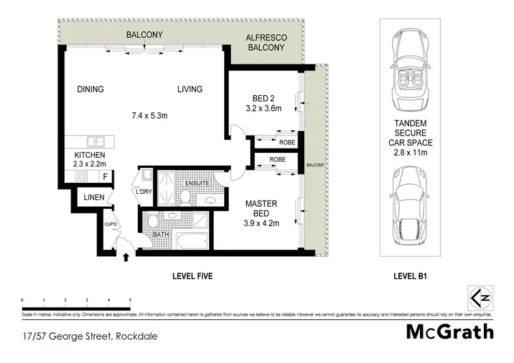 Floorplan of Homely apartment listing, 17/57 George Street, Rockdale NSW 2216