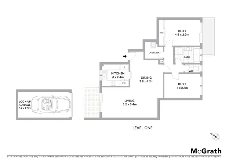 Floorplan of Homely apartment listing, 6/6 Benton Avenue, Artarmon NSW 2064
