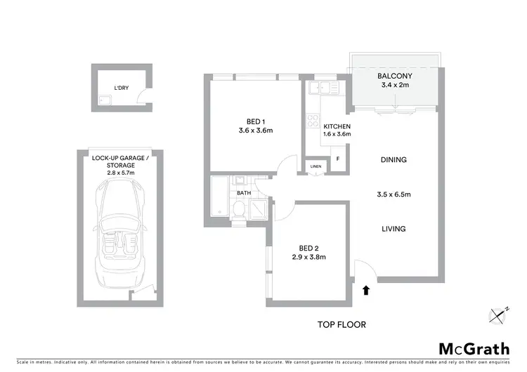 Floorplan of Homely apartment listing, 17/87 Broome Street, Maroubra NSW 2035