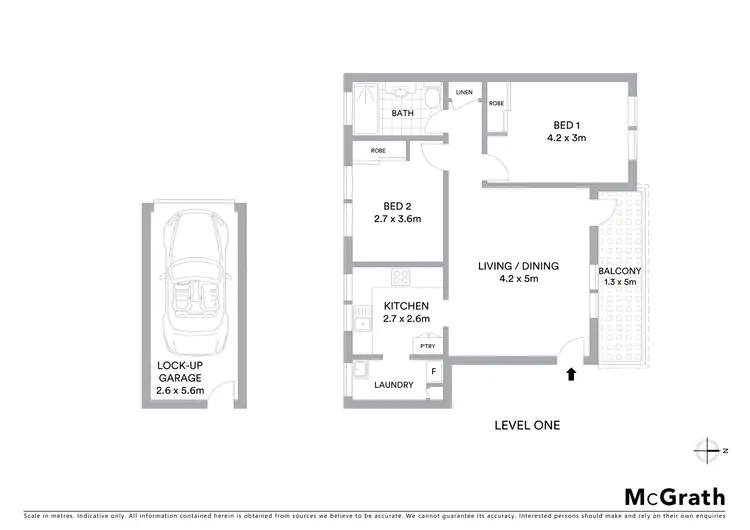 Floorplan of Homely apartment listing, 1/38 Abbott Street, Cammeray NSW 2062
