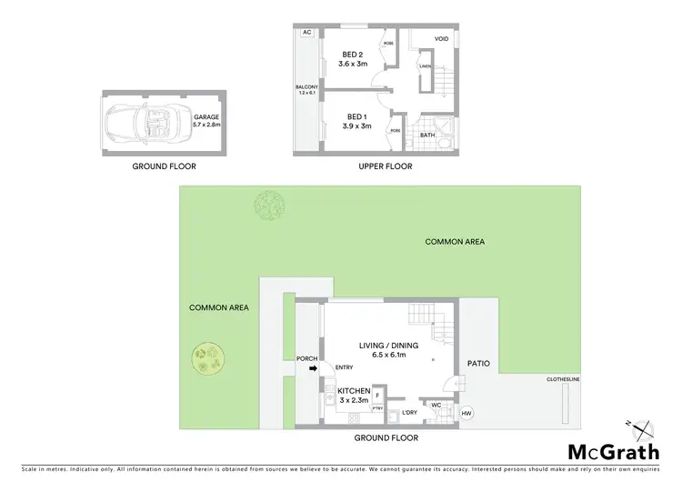 Floorplan of Homely townhouse listing, 9/20 Gray Street, Tweed Heads West NSW 2485