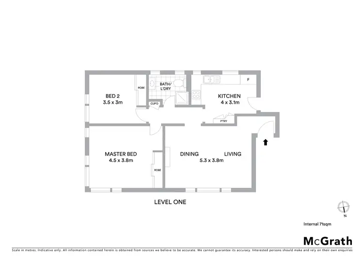 Floorplan of Homely apartment listing, 3/136 Brook Street, Coogee NSW 2034
