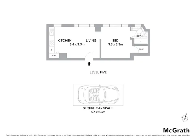 Floorplan of Homely apartment listing, 22/8 Fullerton Street, Woollahra NSW 2025