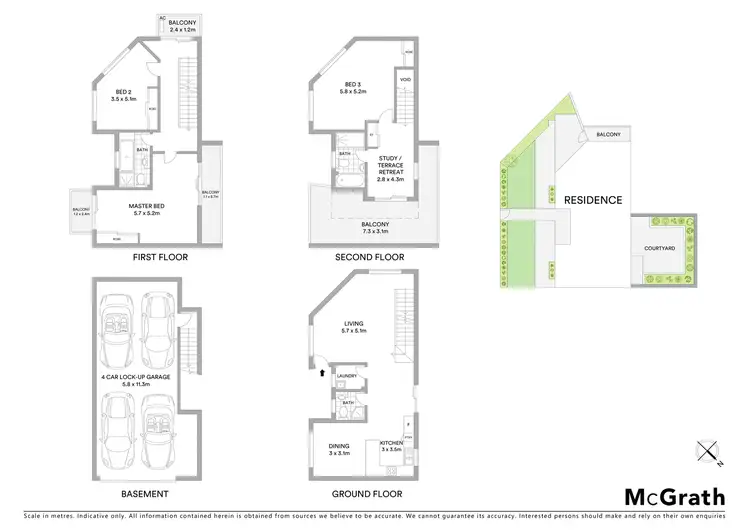 Floorplan of Homely townhouse listing, 5/7 Blakesley Road, Carlton NSW 2218