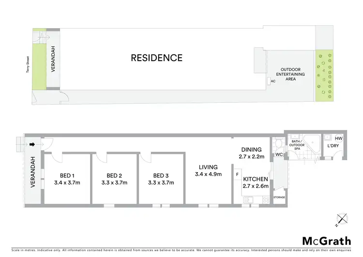 Floorplan of Homely house listing, 14 Terry Street, Tempe NSW 2044