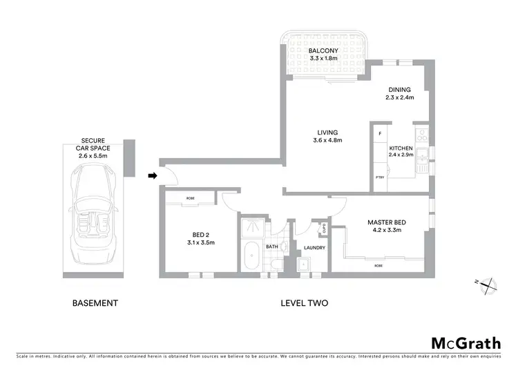 Floorplan of Homely apartment listing, 6/57 Market Street, Randwick NSW 2031
