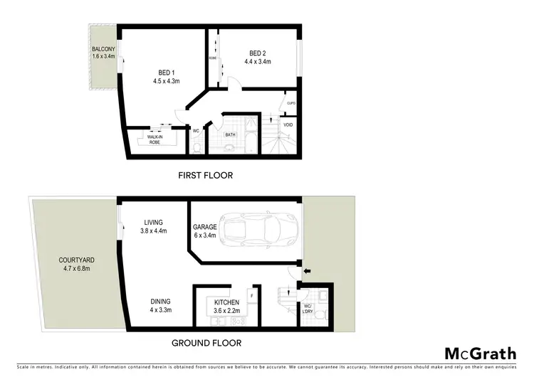 Floorplan of Homely townhouse listing, 12/10 Elizabeth Street, Coffs Harbour NSW 2450