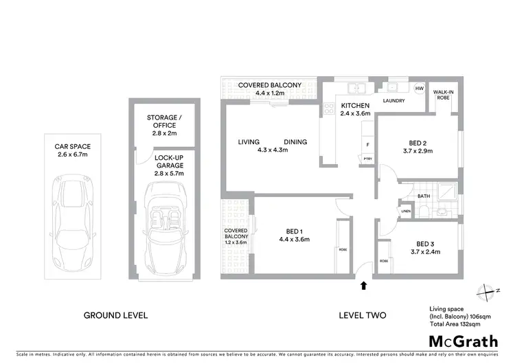 Floorplan of Homely apartment listing, 4/40 Rhodes Street, Hillsdale NSW 2036