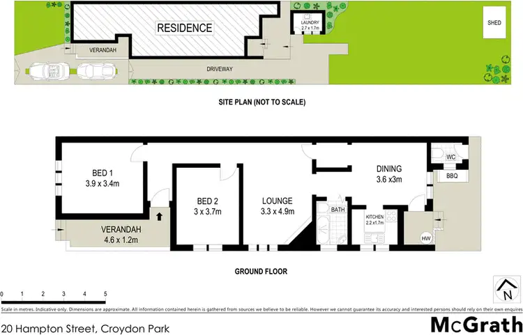 Floorplan of Homely house listing, 20 Hampton Street, Croydon Park NSW 2133