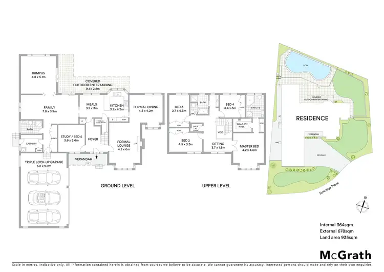 Floorplan of Homely house listing, 6 Sunridge Place, West Pennant Hills NSW 2125