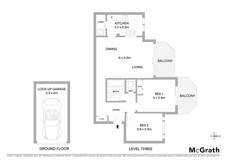 Floorplan of Homely apartment listing, 11/11 Park Avenue, Waitara NSW 2077