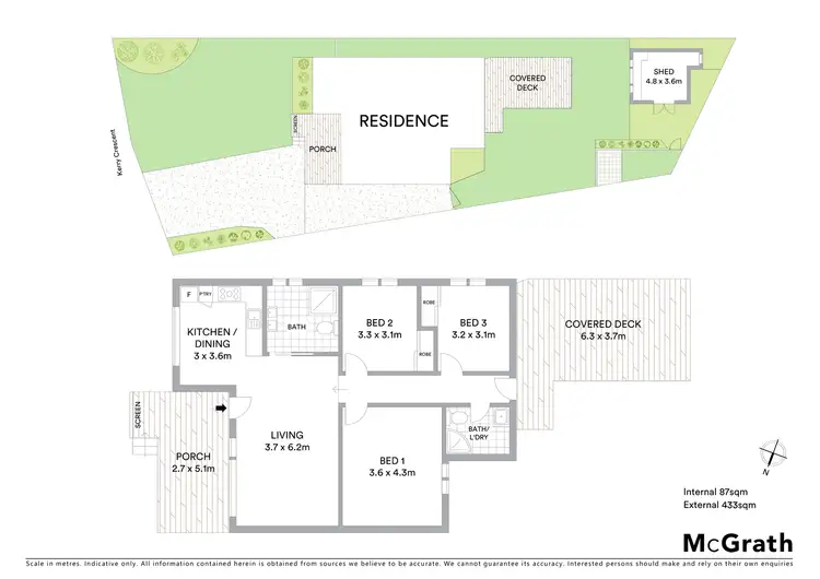 Floorplan of Homely house listing, 34 Kerry Crescent, Berkeley Vale NSW 2261