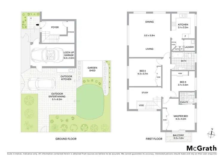 Floorplan of Homely townhouse listing, 155A Wyndora Avenue, Freshwater NSW 2096