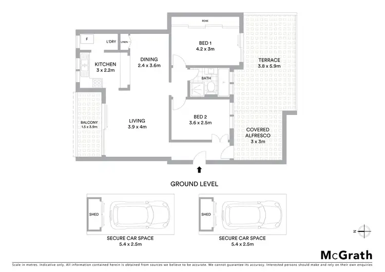 Floorplan of Homely unit listing, 14/438 Mowbray Road, Lane Cove NSW 2066