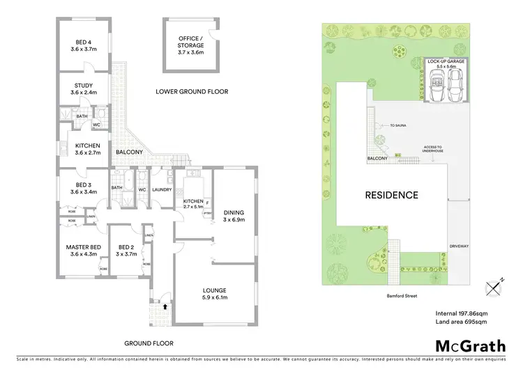 Floorplan of Homely house listing, 10 Bamford Street, Hughes ACT 2605