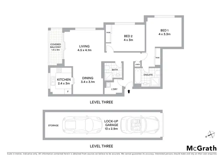 Floorplan of Homely apartment listing, 423/83 Dalmeny Avenue, Rosebery NSW 2018