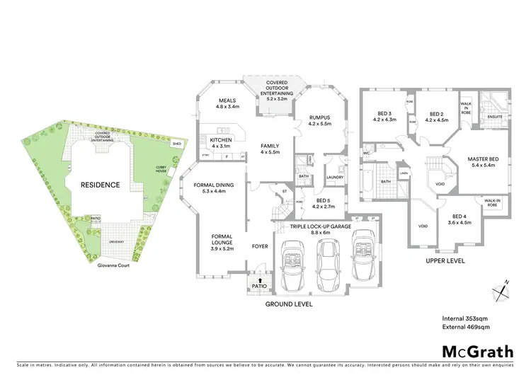 Floorplan of Homely house listing, 12 Giovanna Court, Castle Hill NSW 2154