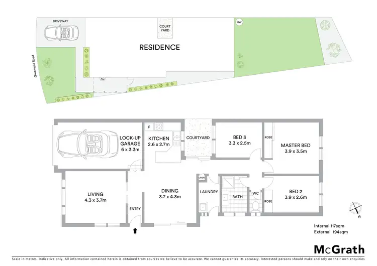 Floorplan of Homely semi-detached listing, 35a Greenvale Road, Green Point NSW 2251