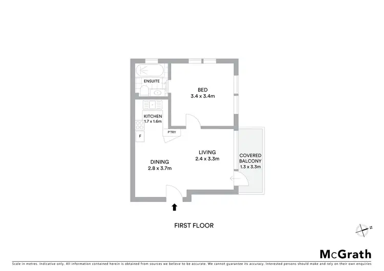 Floorplan of Homely apartment listing, 15/180 Raglan Street, Mosman NSW 2088
