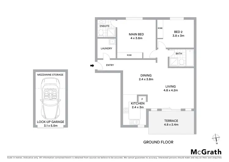 Floorplan of Homely apartment listing, 6/38 Hume Road, Cronulla NSW 2230