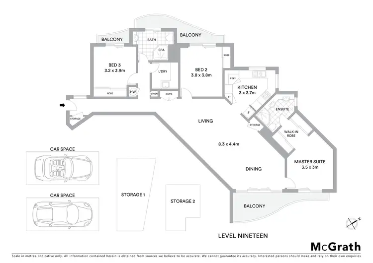 Floorplan of Homely apartment listing, 113/501 Queen Street, Brisbane City QLD 4000