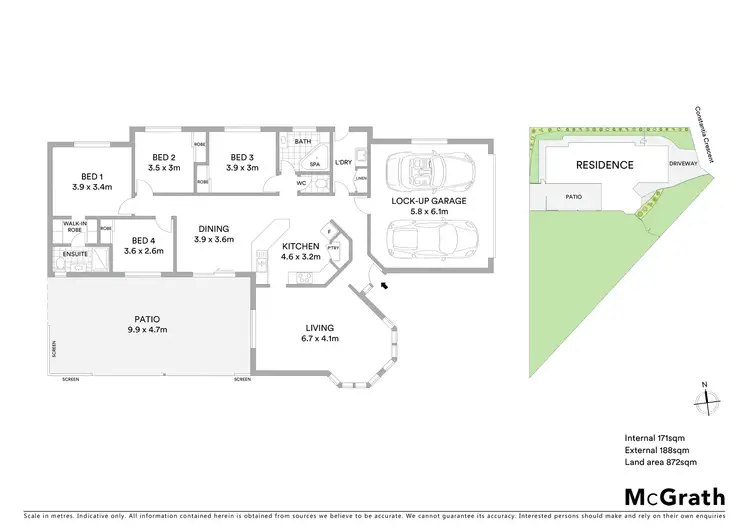 Floorplan of Homely house listing, 15 Constantia Crescent, Frenchville QLD 4701