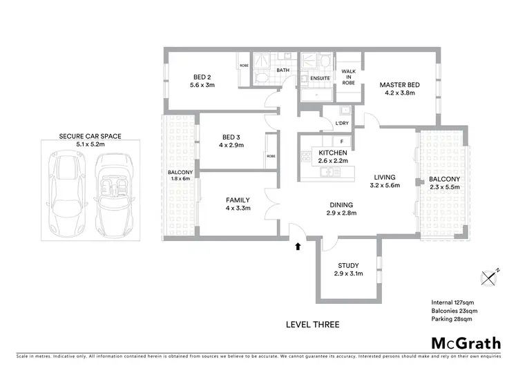 Floorplan of Homely apartment listing, 402/3 Clydesdale Place, Pymble NSW 2073