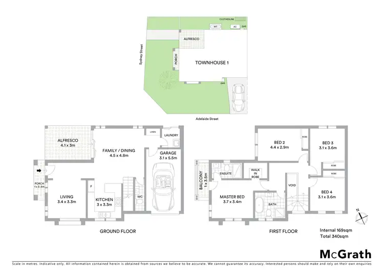 Floorplan of Homely townhouse listing, 1/74 Sydney Street, St Marys NSW 2760