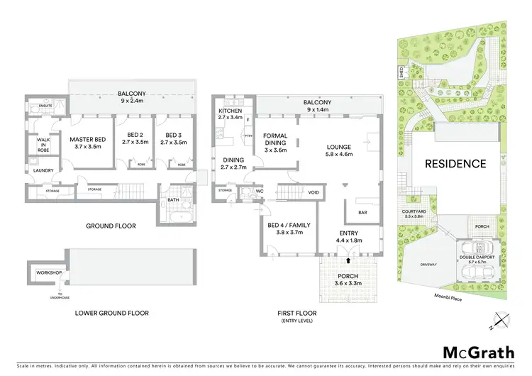 Floorplan of Homely house listing, 6 Moonbi Place, Kareela NSW 2232