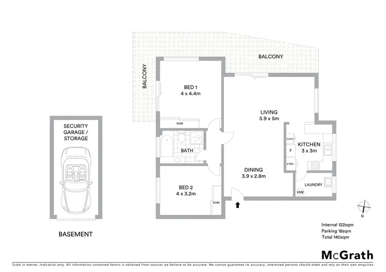 Floorplan of Homely apartment listing, 18/21 Church Street, Chatswood NSW 2067