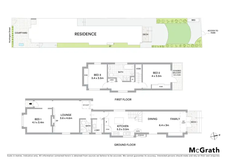 Floorplan of Homely house listing, 48 Huntington Street, Crows Nest NSW 2065