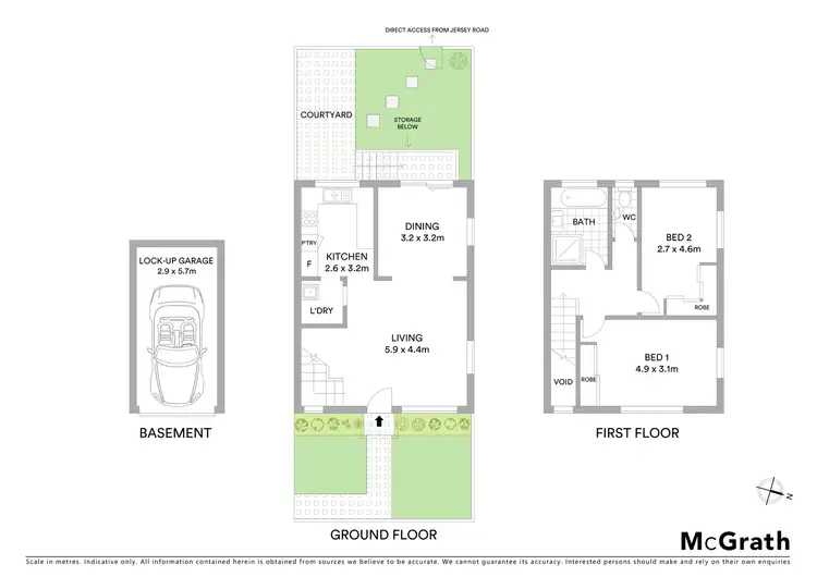 Floorplan of Homely townhouse listing, 7/5 Jersey Road, Matraville NSW 2036
