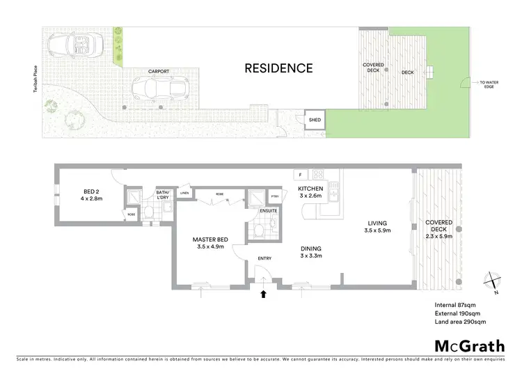 Floorplan of Homely unit listing, 5a Terilbah Place, The Entrance North NSW 2261
