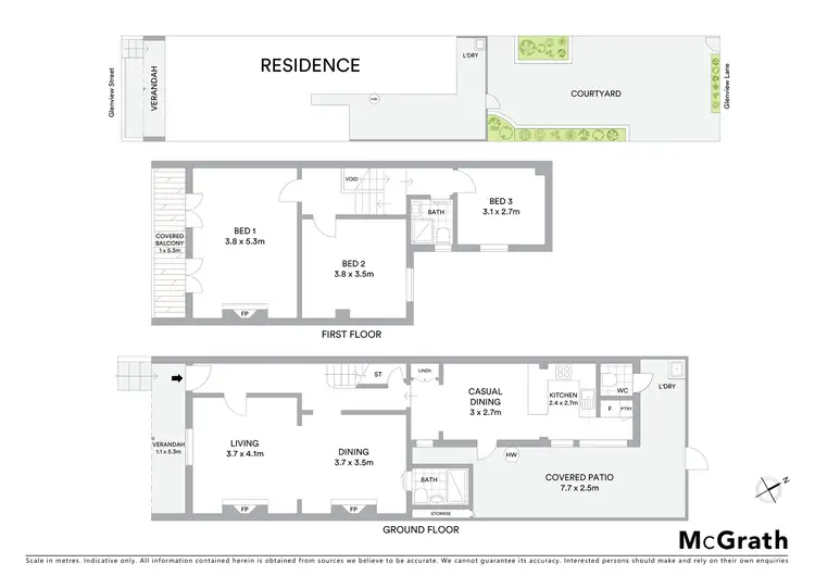 Floorplan of Homely house listing, 15 Glenview Street, Paddington NSW 2021