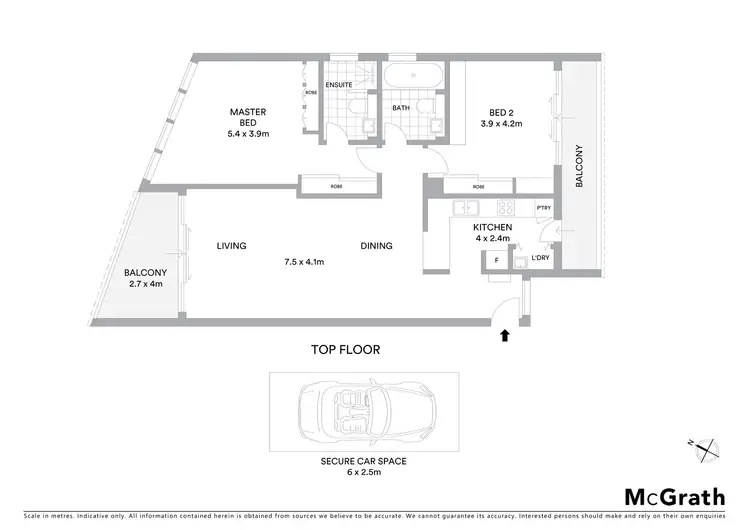 Floorplan of Homely apartment listing, 4/84 Wentworth Park Road, Glebe NSW 2037