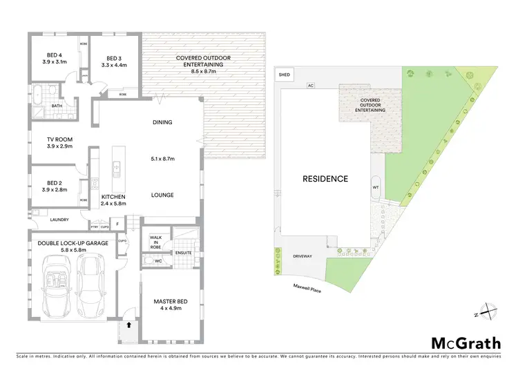 Floorplan of Homely house listing, 8 Maxwell Place, Abbotsbury NSW 2176