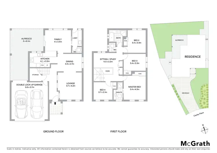 Floorplan of Homely house listing, 4 Cayley Place, Horningsea Park NSW 2171