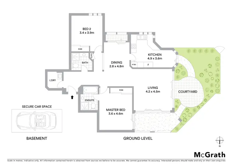 Floorplan of Homely apartment listing, 33/1 Amherst Street, Cammeray NSW 2062