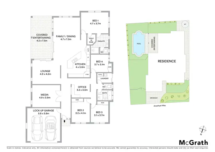 Floorplan of Homely house listing, 77 Amethyst Way, Port Macquarie NSW 2444