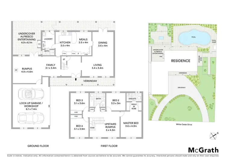 Floorplan of Homely house listing, 25 White Cedar Drive, Castle Hill NSW 2154
