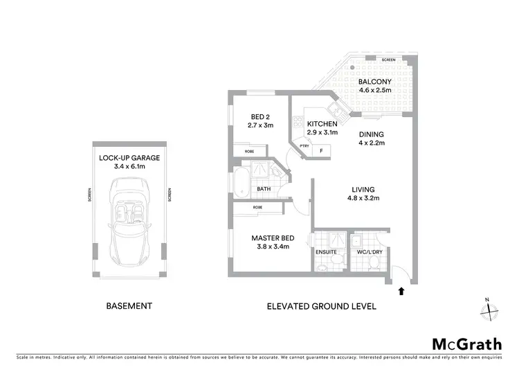 Floorplan of Homely apartment listing, 26/280 Kingsway, Caringbah NSW 2229